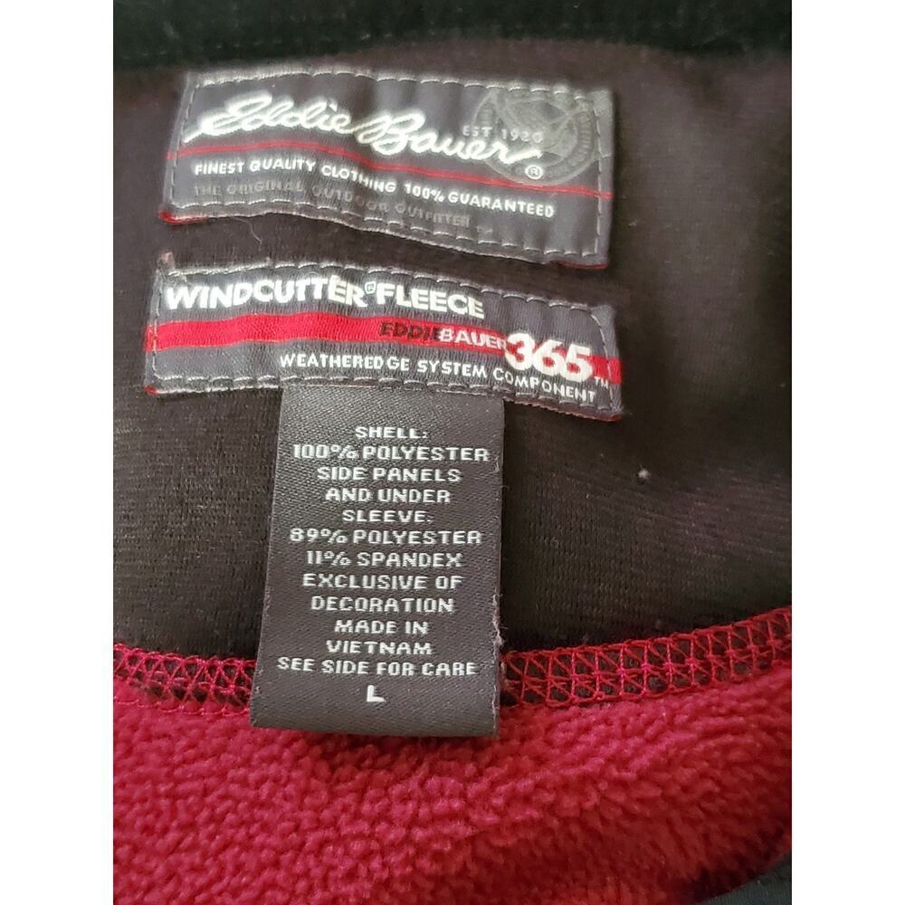 Eddie Bauer Windcutter Fleece Jacket Women’s Red Black Softshell WeatherEdge 365 - Picture 2 of 16